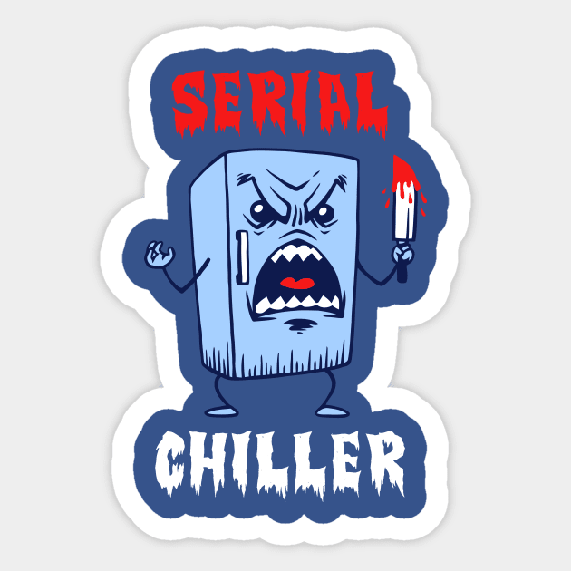 Serial Chiller Sticker by dumbshirts